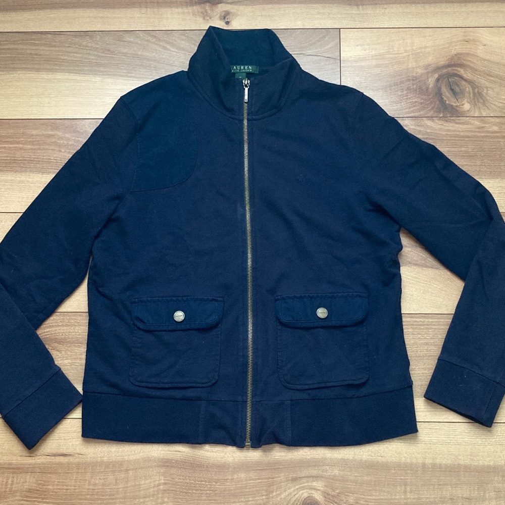 Lauren Ralph Lauren Navy Zip Up Jacket